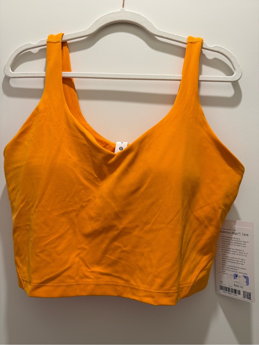 lululemon athletica V‑Neck Align Tank - Bright Orange